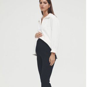 Legoe Heritage Maternity Luxe Rib Pant in Black